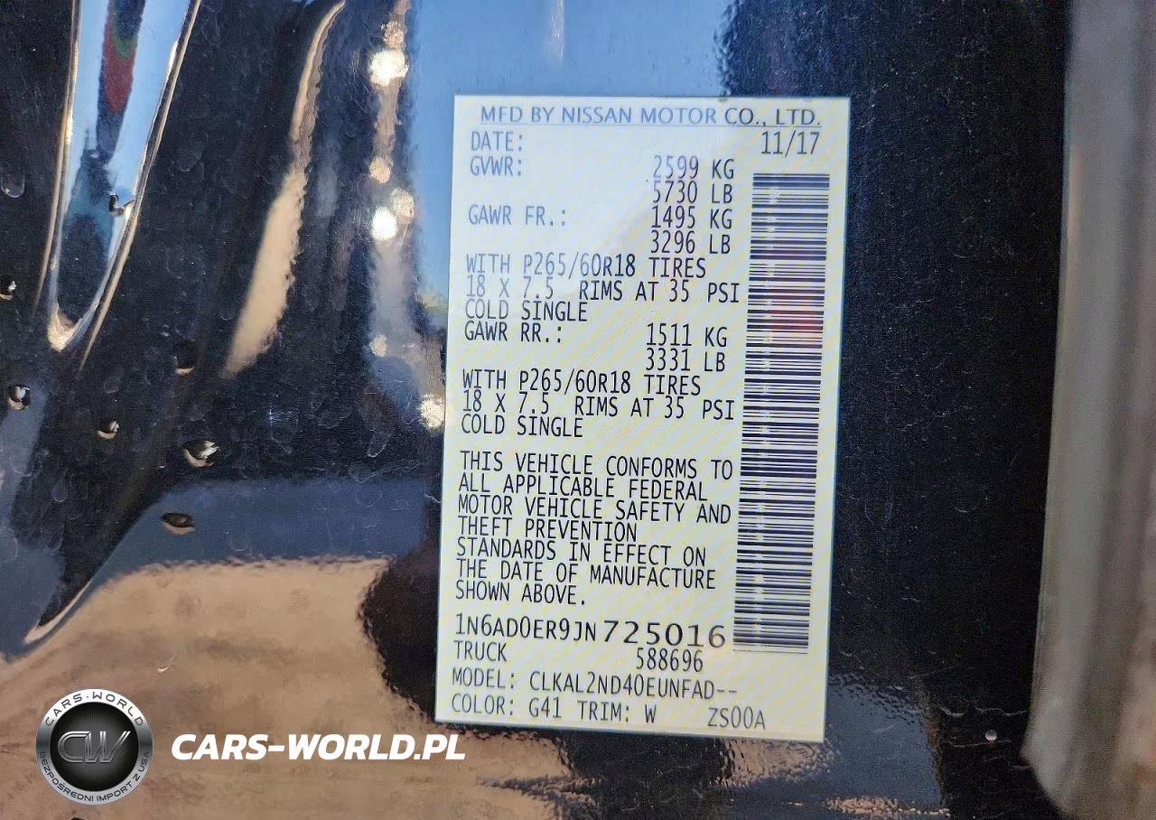 2018 Nissan Frontier Sv VIN:1N6AD0ER9JN725016 - 12
