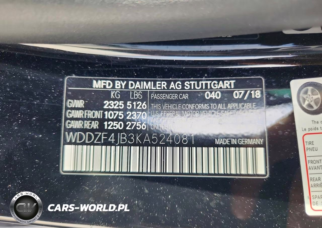 2019 Mercedes-Benz E 300 VIN:WDDZF4JB3KA524081 - 12