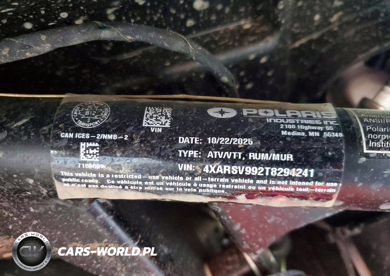 2026 Polaris Ranger 1000 Xp Utility Vehicle VIN:4XARSV992T8294241 - 10