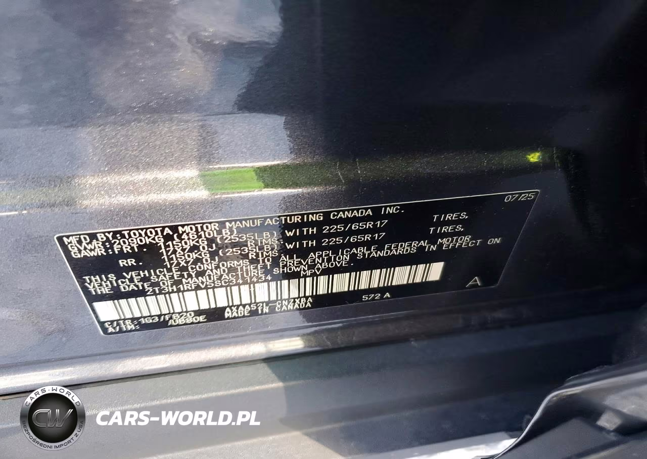 2025 Toyota Rav4 Le VIN:2T3H1RFV5SC341434 - 14