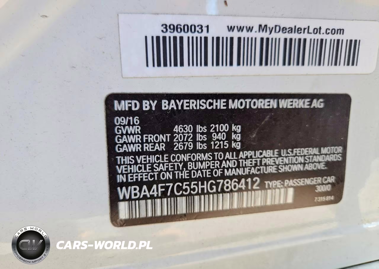 2017 BMW 430I Gran Coupe VIN:WBA4F7C55HG786412 - 12