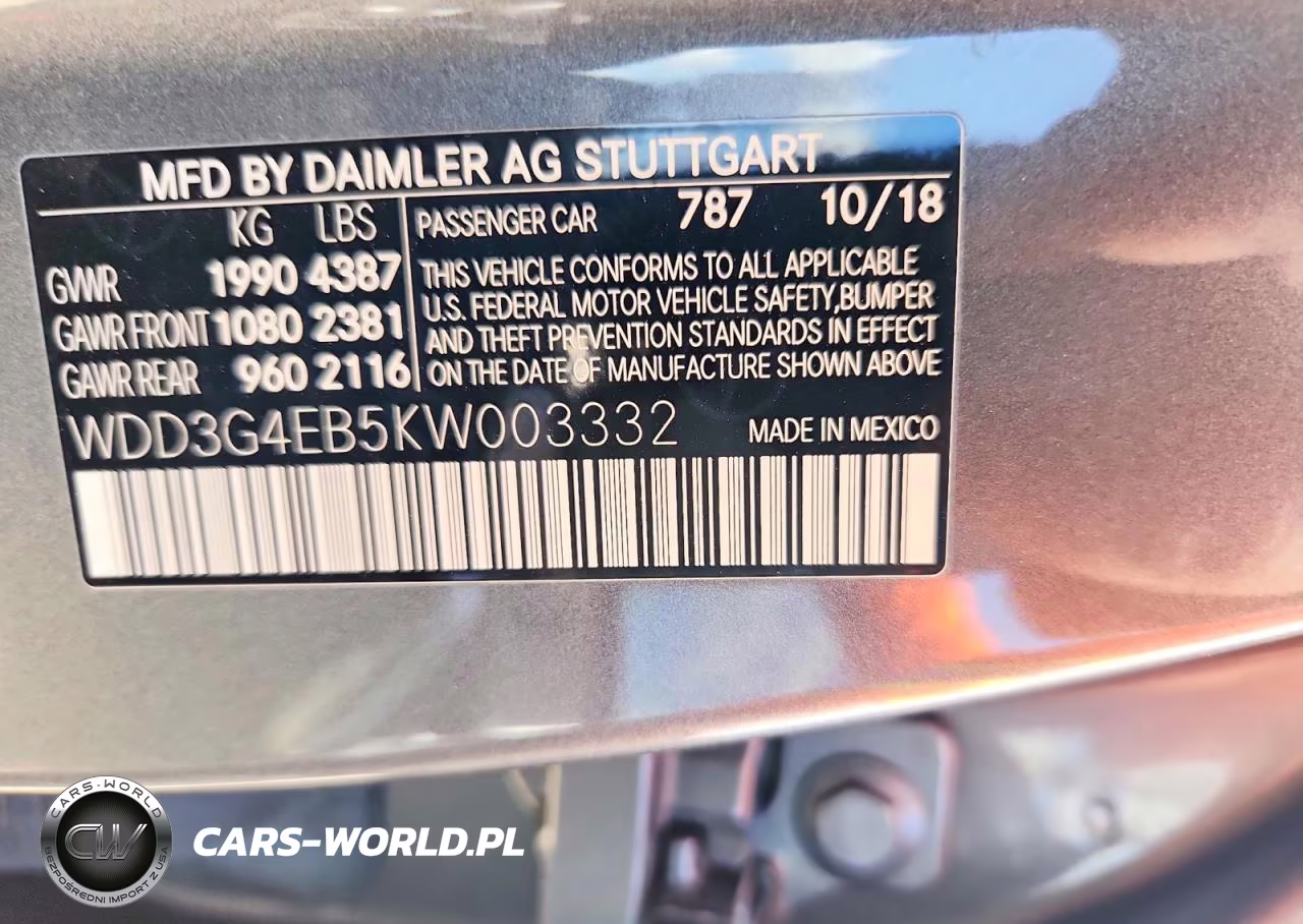 2019 Mercedes-Benz A 220 VIN:WDD3G4EB5KW003332 - 12