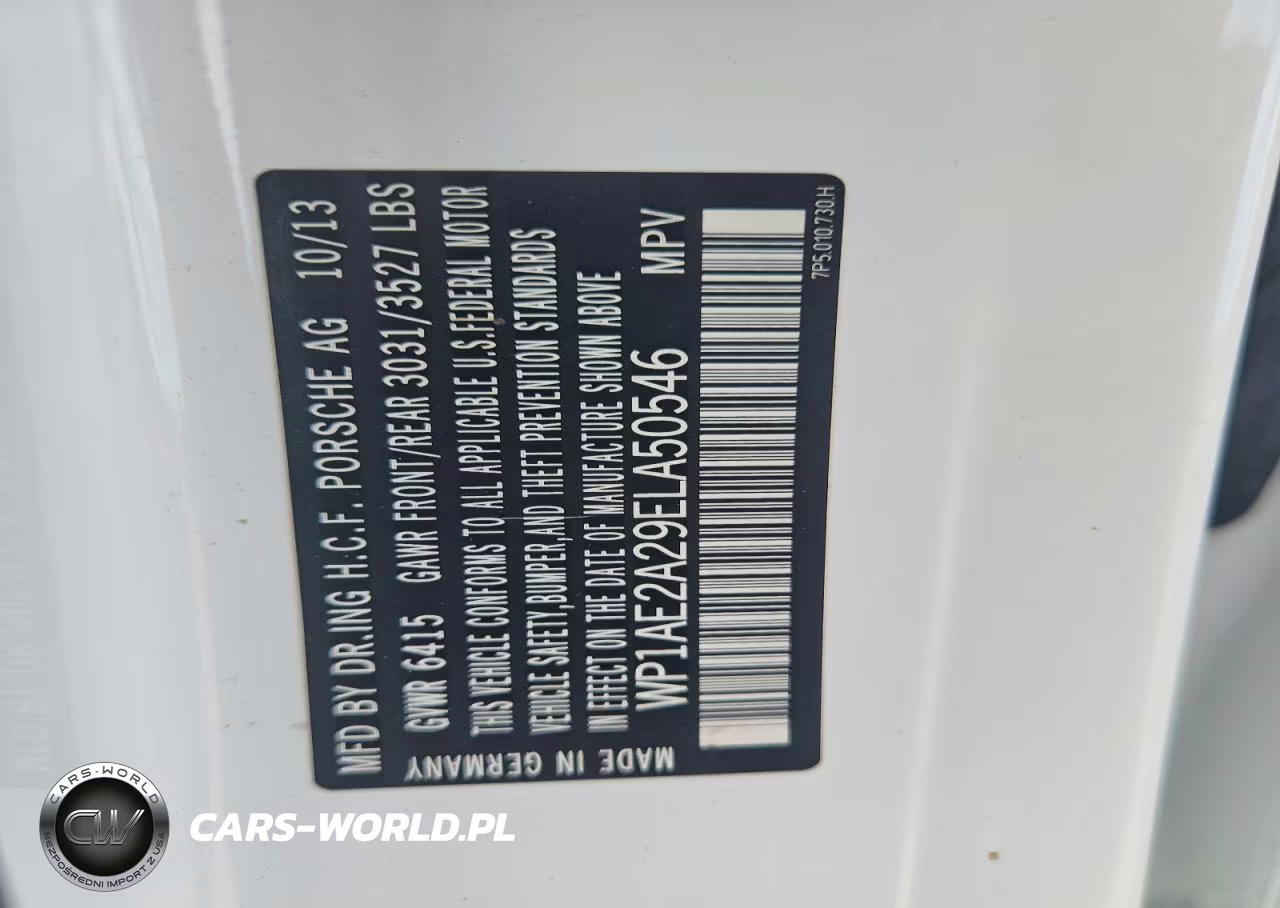 2014 Porsche Cayenne S Hybrid VIN:WP1AE2A29ELA50546 - 13