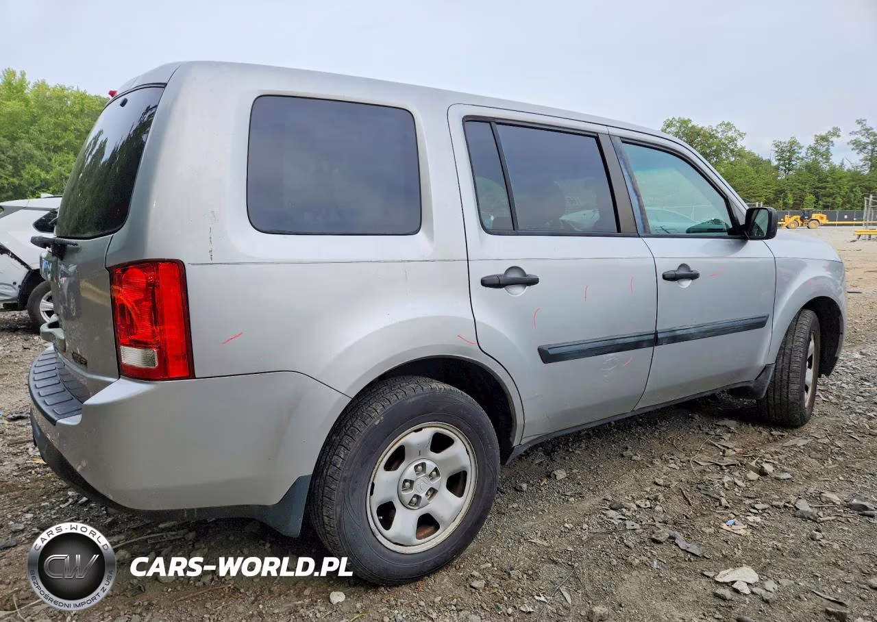 2013 Honda Pilot Lx VIN:5FNYF3H27DB042245 - 3