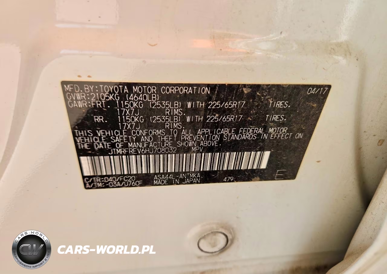 2017 Toyota Rav4 Xle VIN:JTMRFREV6HJ708032 - 13