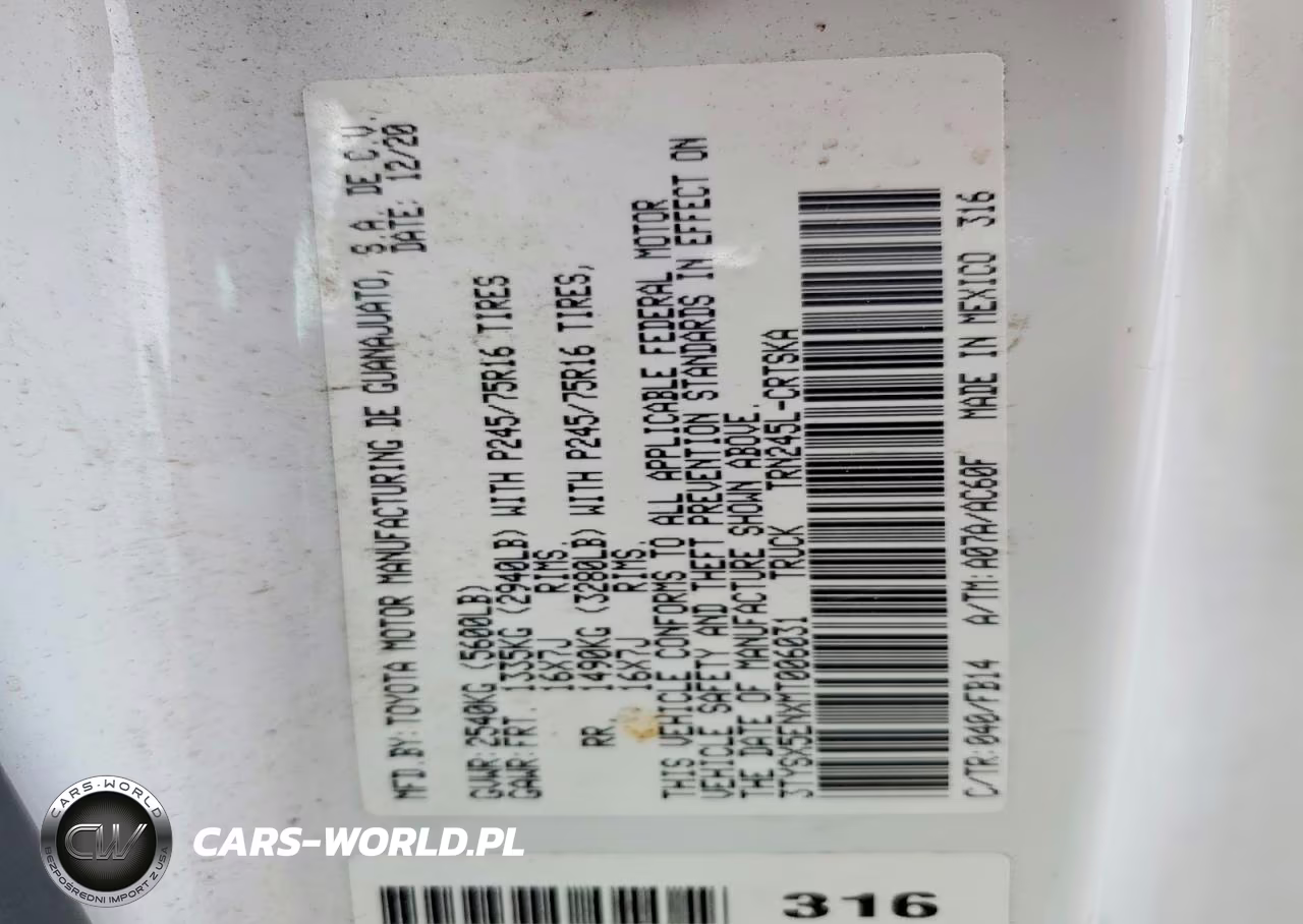 2021 Toyota Tacoma Sr VIN:3TYSX5ENXMT006031 - 12