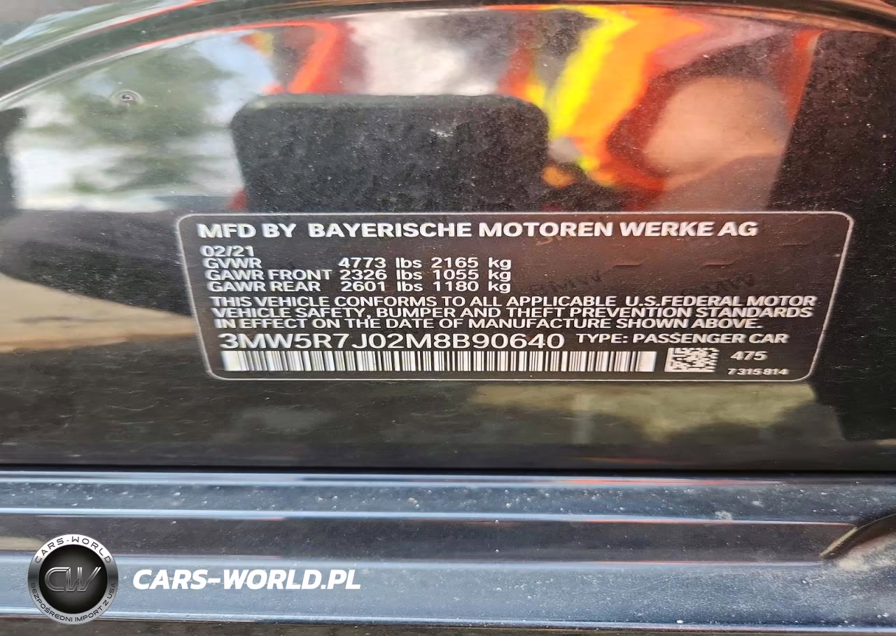 2021 BMW 330Xi VIN:3MW5R7J02M8B90640 - 12