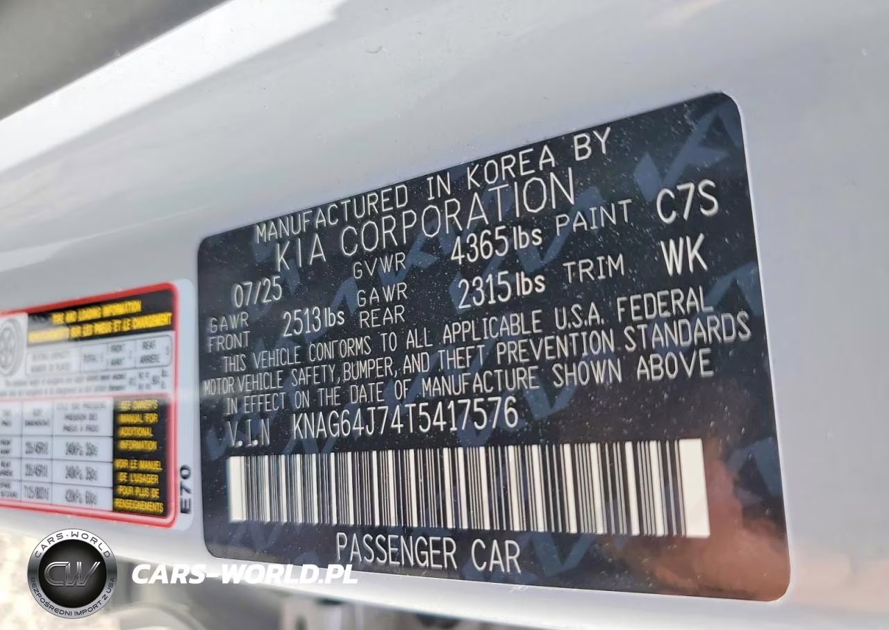 2026 Kia K5 Gt Line VIN:KNAG64J74T5417576 - 13