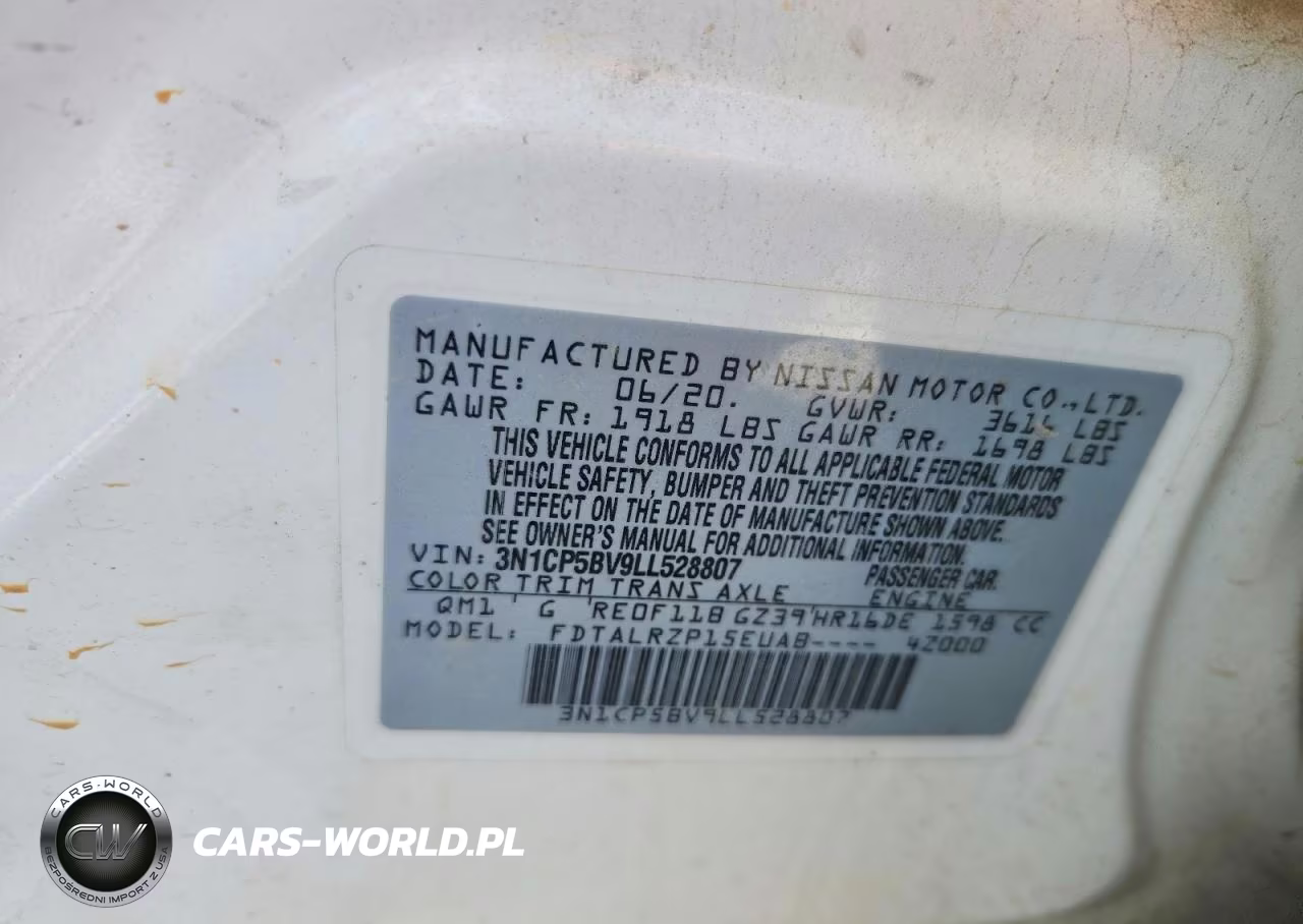 2020 Nissan Kicks S VIN:3N1CP5BV9LL528807 - 13