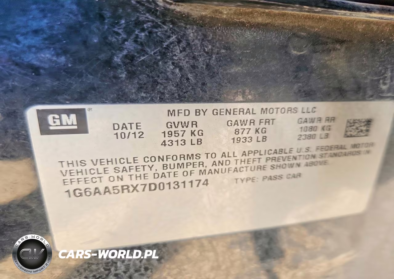 2013 Cadillac Ats VIN:1G6AA5RX7D0131174 - 12