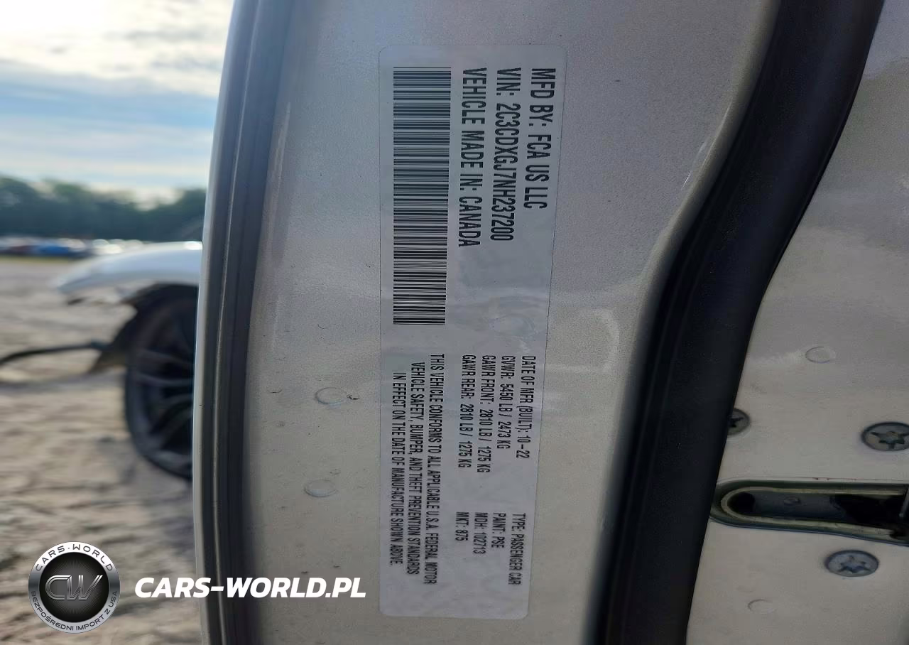 2022 Dodge Charger Scat Pack VIN:2C3CDXGJ7NH237200 - 13