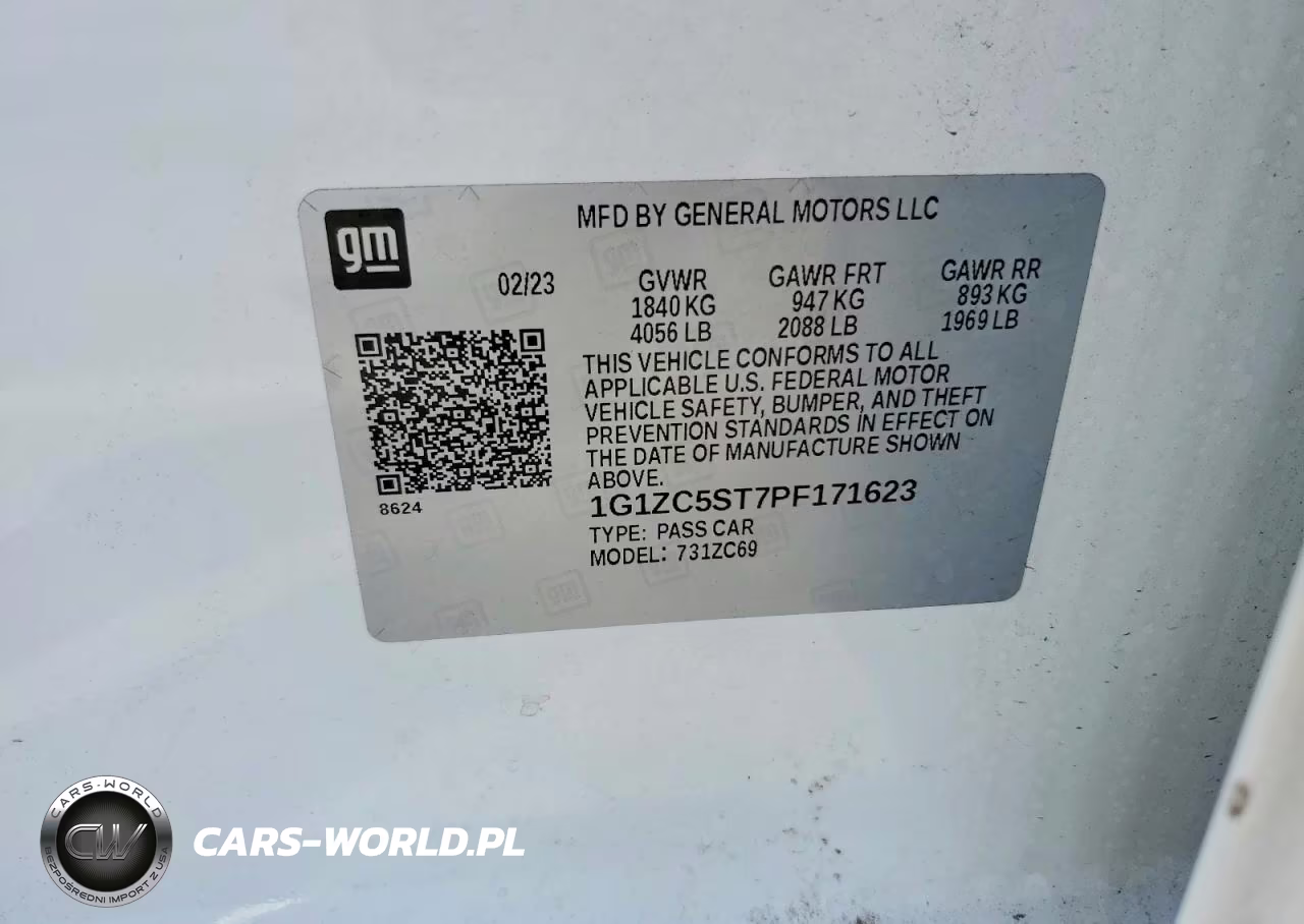 2023 Chevrolet Malibu Ls VIN:1G1ZC5ST7PF171623 - 12