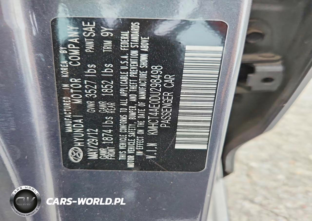 2013 Hyundai Accent Gls VIN:KMHCT4AE0DU298498 - 12