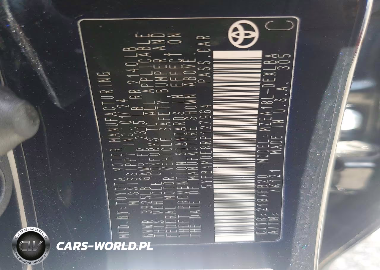 2024 Toyota Corolla Le VIN:5YFB4MDE8RP127964 - 13