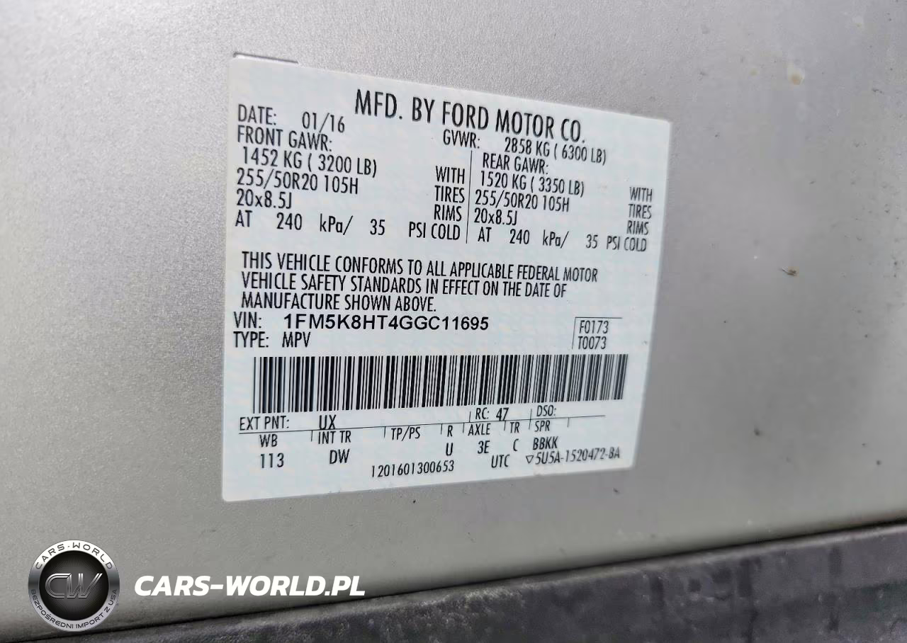 2016 Ford Explorer Platinum VIN:1FM5K8HT4GGC11695 - 14