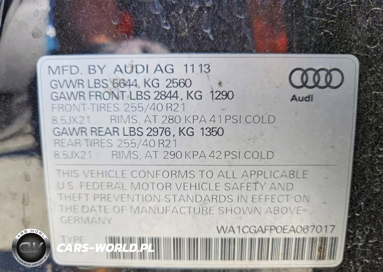 2014 Audi Sq5 Premium Plus VIN:WA1CGAFP0EA067017 - 13