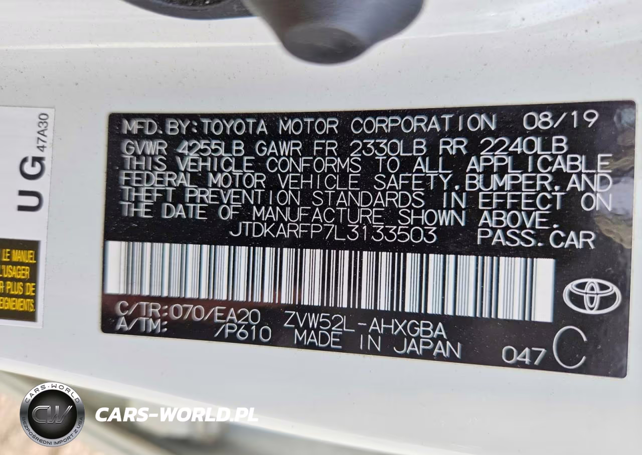 2020 Toyota Prius Prime Xle VIN:JTDKARFP7L3133503 - 12
