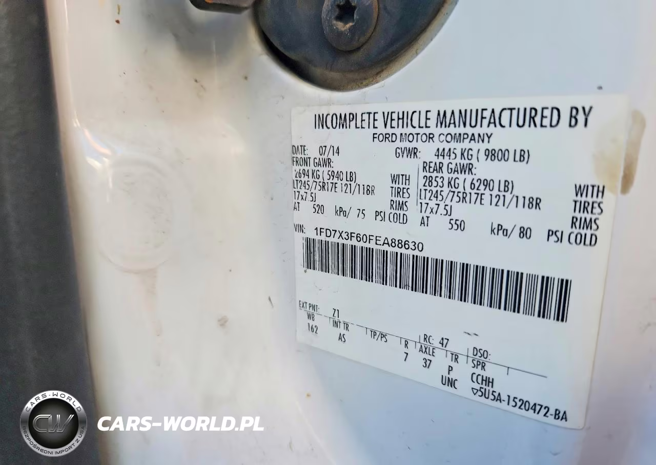 2015 Ford F350 Super Duty VIN:1FD7X3F60FEA88630 - 12