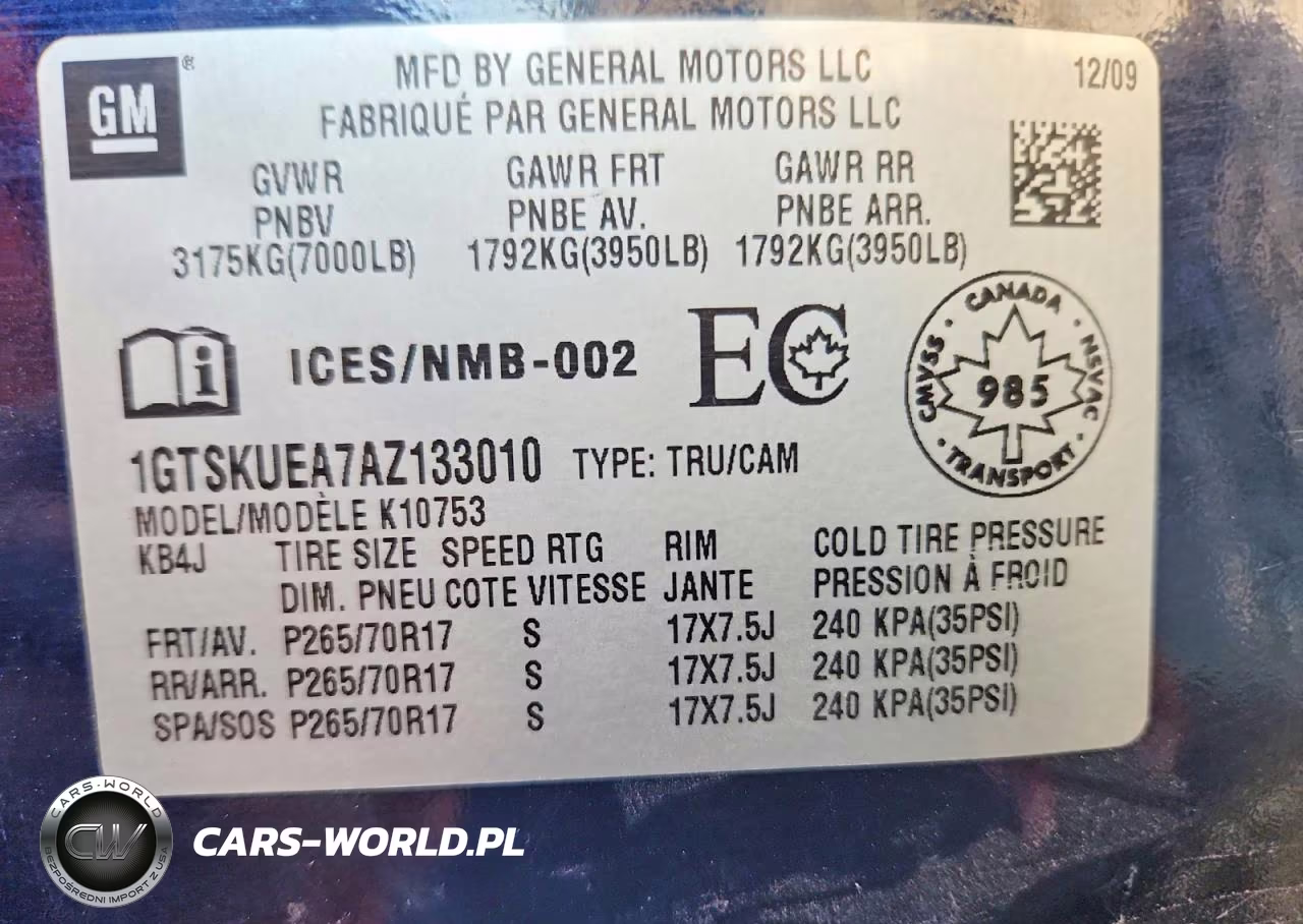 2010 GMC Sierra K1500 Sl VIN:1GTSKUEA7AZ133010 - 13