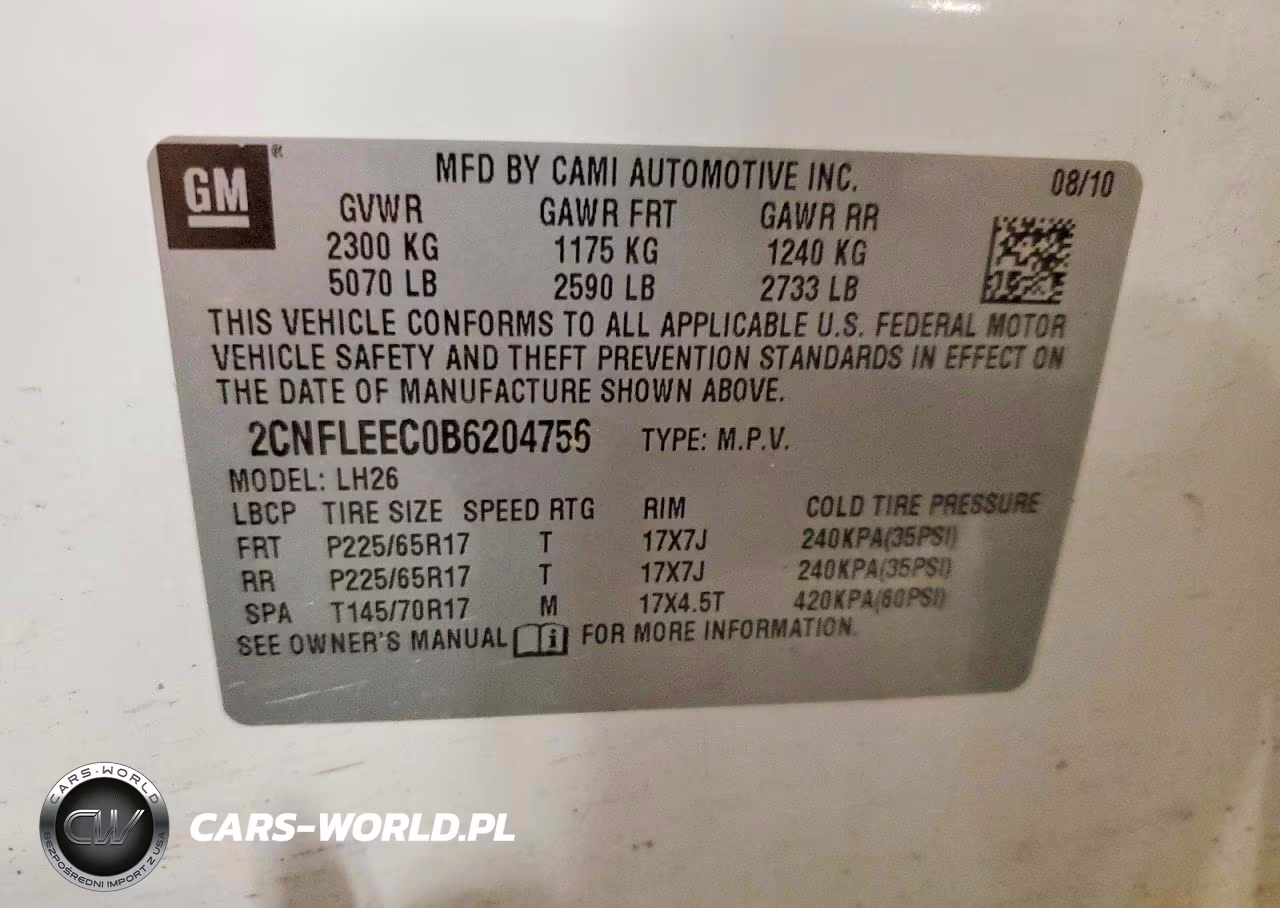 2011 Chevrolet Equinox Lt VIN:2CNFLEEC0B6204756 - 13