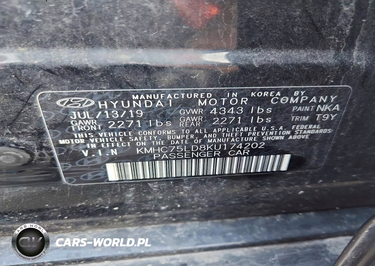 2019 Hyundai Ioniq Limited VIN:KMHC75LD8KU174202 - 13