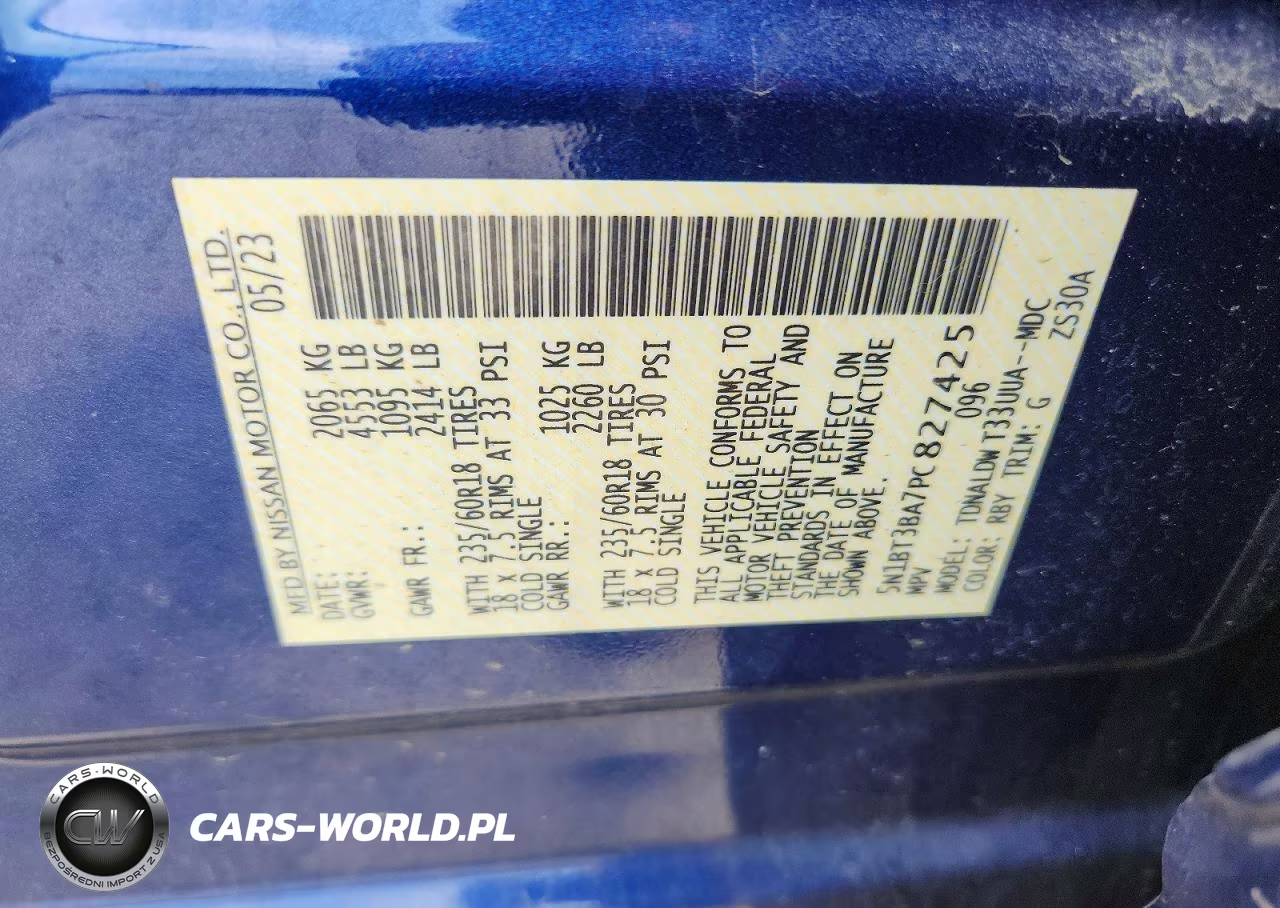2023 Nissan Rogue Sv VIN:5N1BT3BA7PC827425 - 13