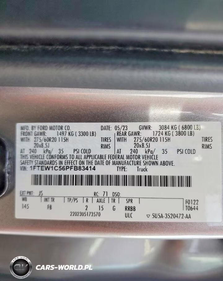2023 Ford F150 Supercrew VIN:1FTEW1C56PFB83414 - 12
