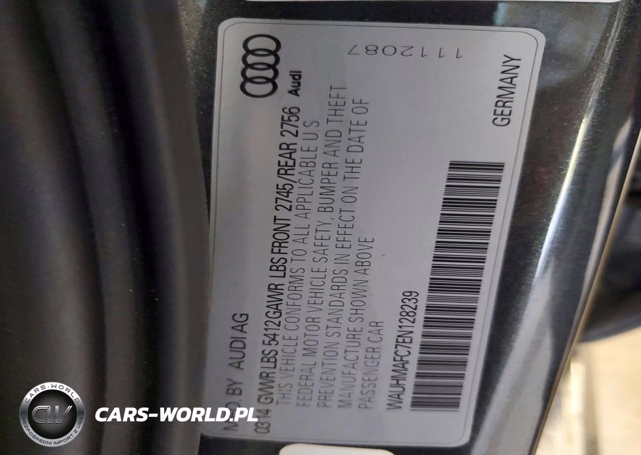 2014 Audi A6 3.0 Tdi Premium Plus VIN:WAUHMAFC7EN128239 - 12