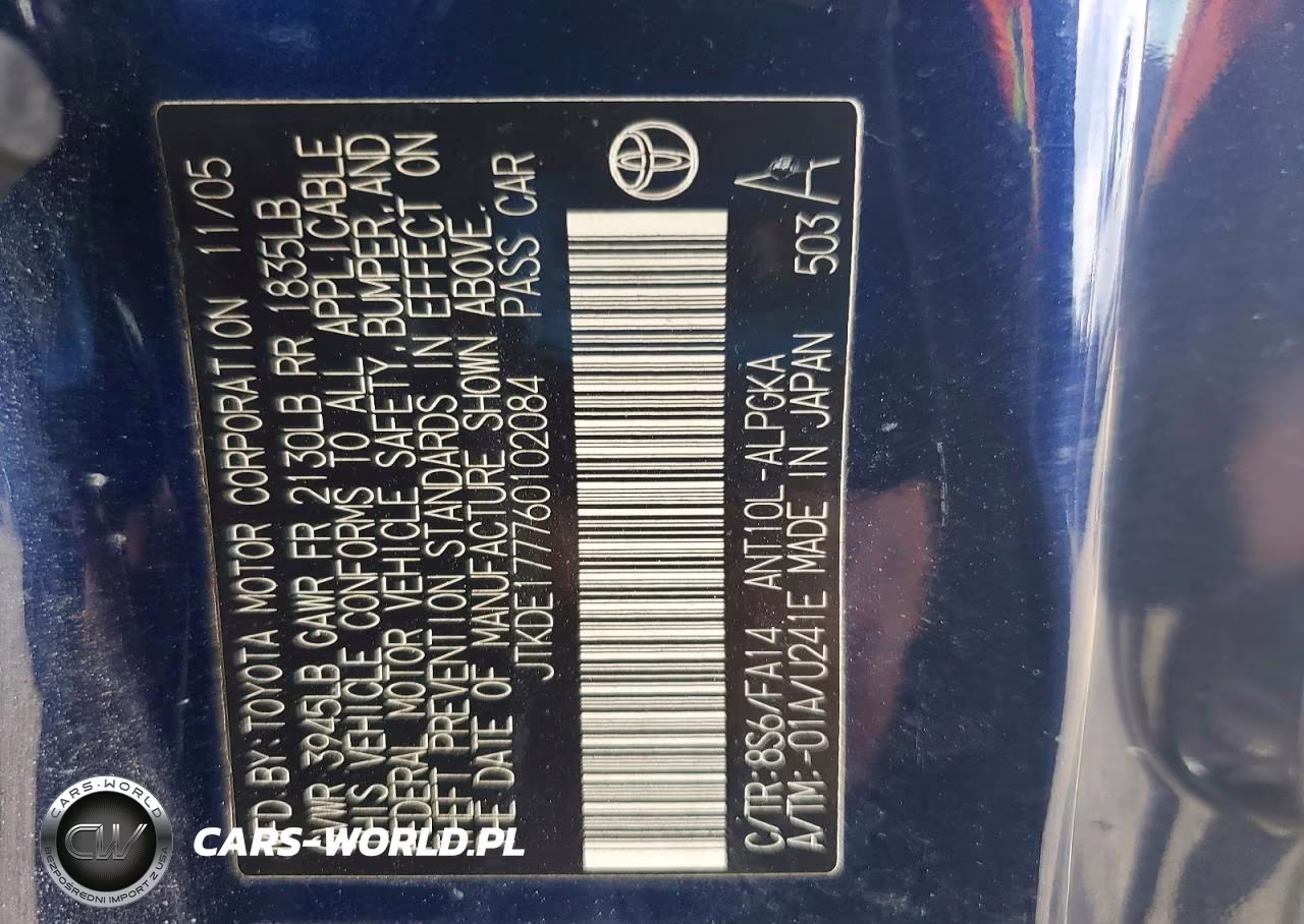 2006 Scion Tc Base VIN:JTKDE177760102084 - 12