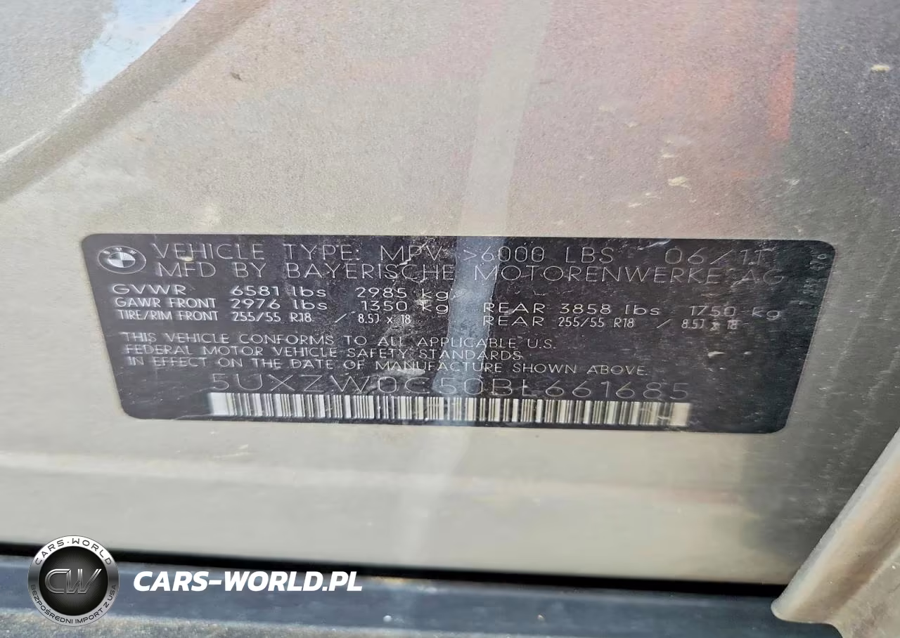 2011 BMW X5 xDrive35D VIN:5UXZW0C50BL661685 - 12