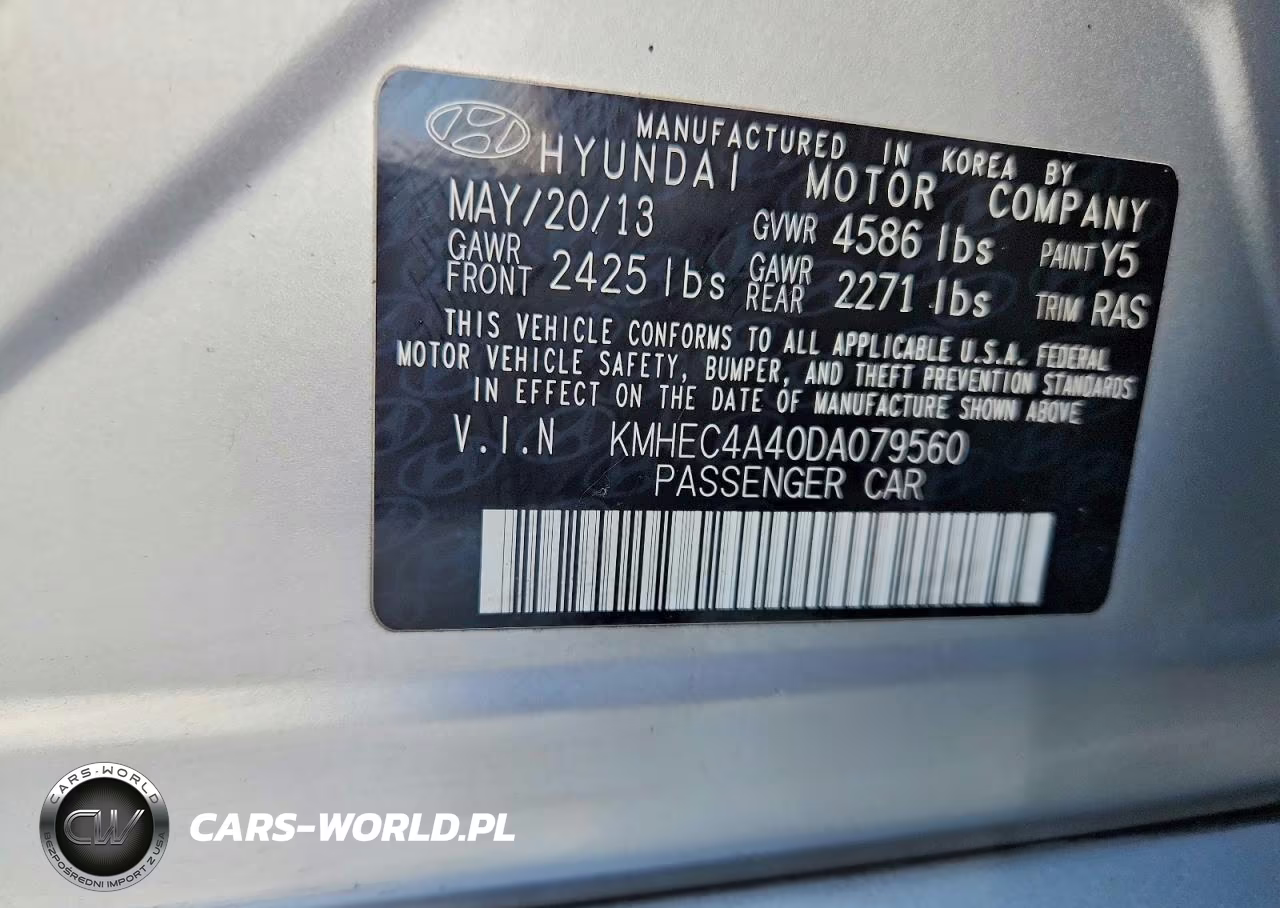 2013 Hyundai Sonata Hybrid VIN:KMHEC4A40DA079560 - 12