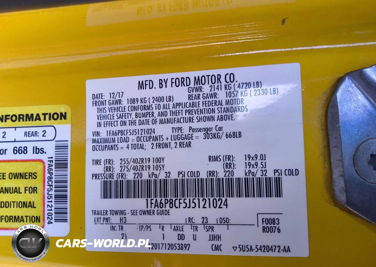 2018 Ford Mustang Gt VIN:1FA6P8CF5J5121024 - 13