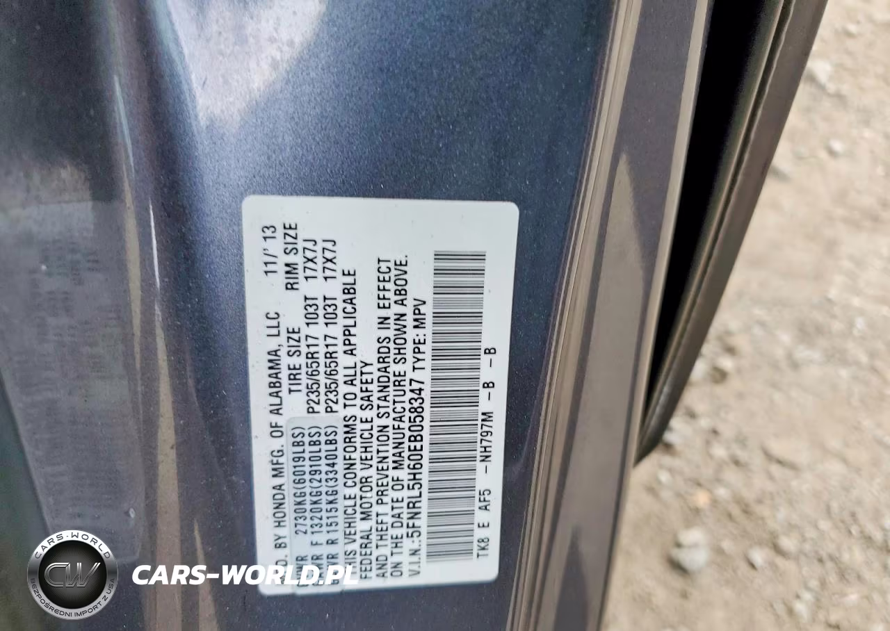 2014 Honda Odyssey Exl VIN:5FNRL5H60EB058347 - 12