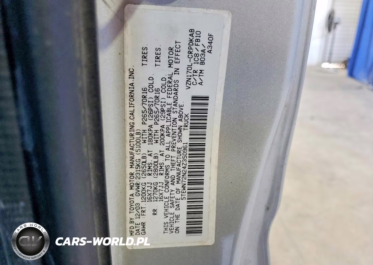 2004 Toyota Tacoma V6 VIN:5TEWN72N24Z350961 - 12