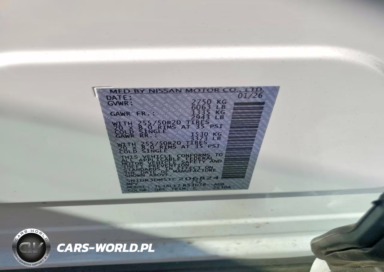 2026 Nissan Pathfinder Platinum VIN:5N1DR3DM5TC206824 - 12