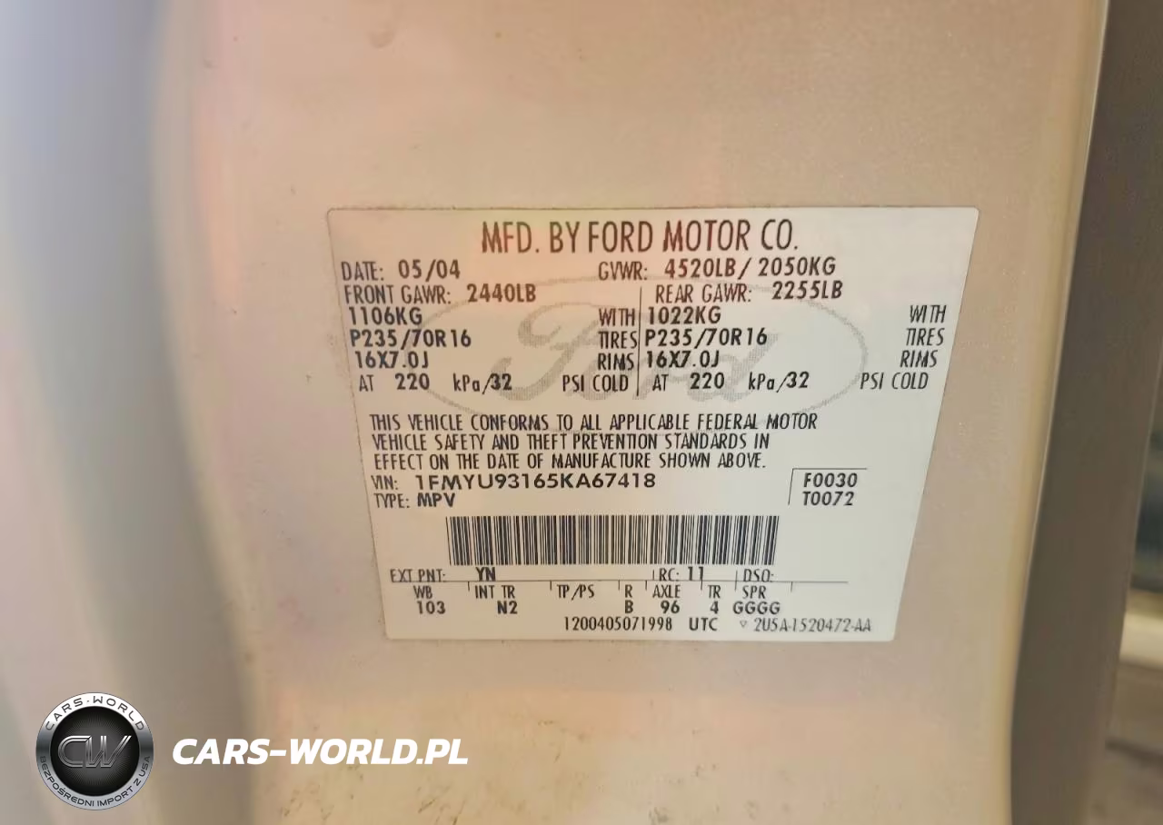 2005 Ford Escape Xlt VIN:1FMYU93165KA67418 - 13