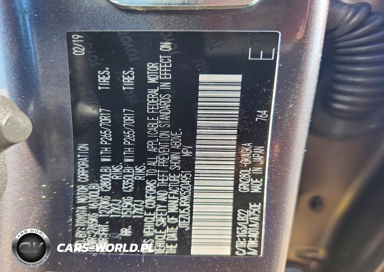 2019 Toyota 4Runner Sr5 Premium VIN:JTEZU5JR9K5204951 - 13