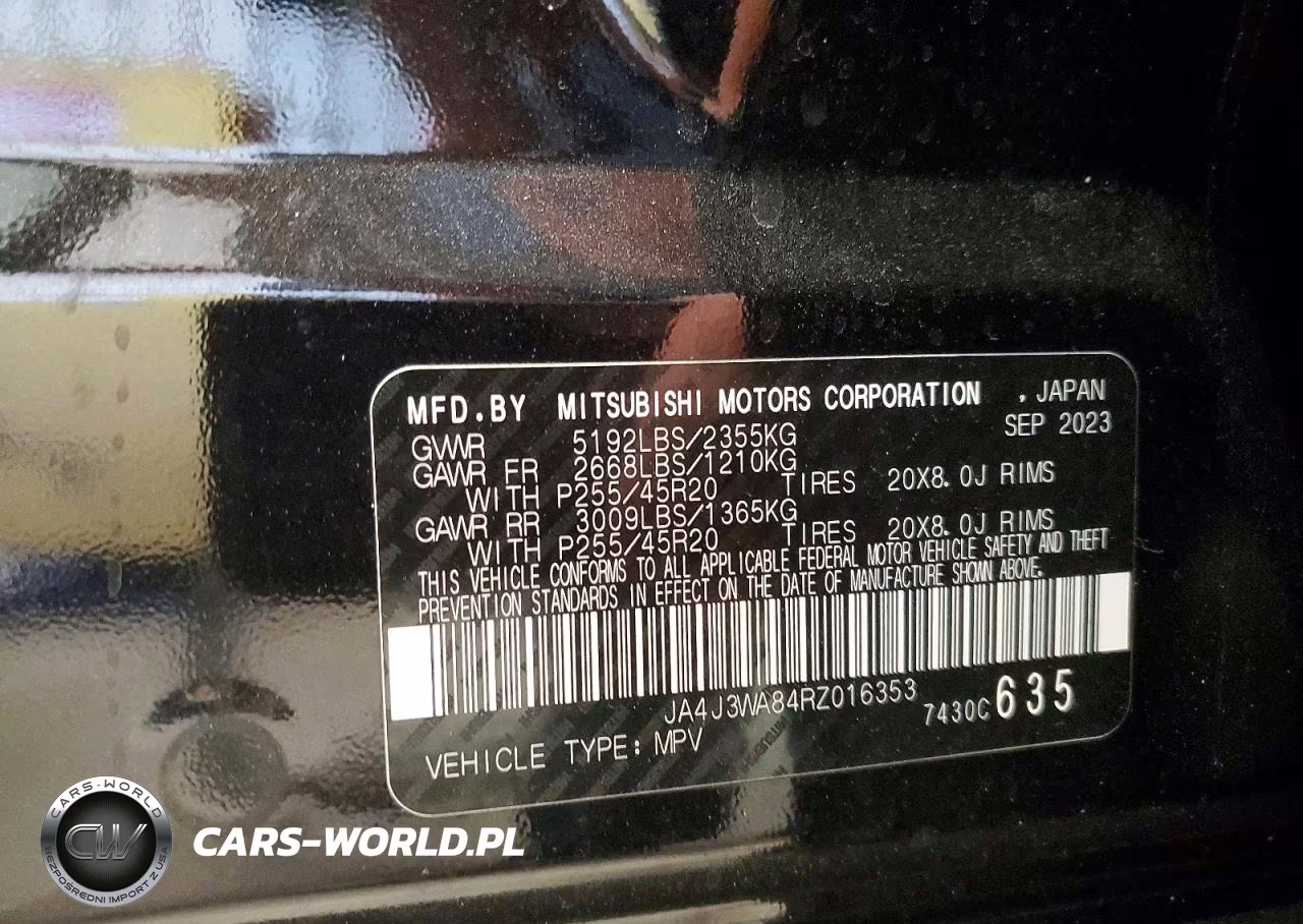 2024 Mitsubishi Outlander Sel VIN:JA4J3WA84RZ016353 - 13