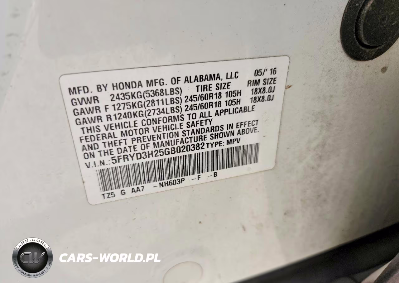 2016 Acura Mdx VIN:5FRYD3H25GB020382 - 13