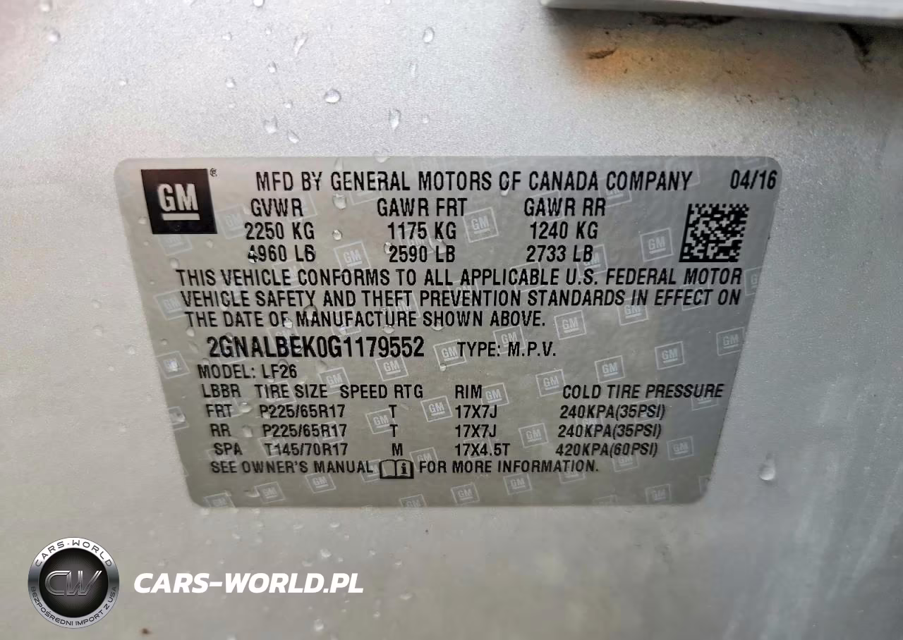 2016 Chevrolet Equinox Ls VIN:2GNALBEK0G1179552 - 13