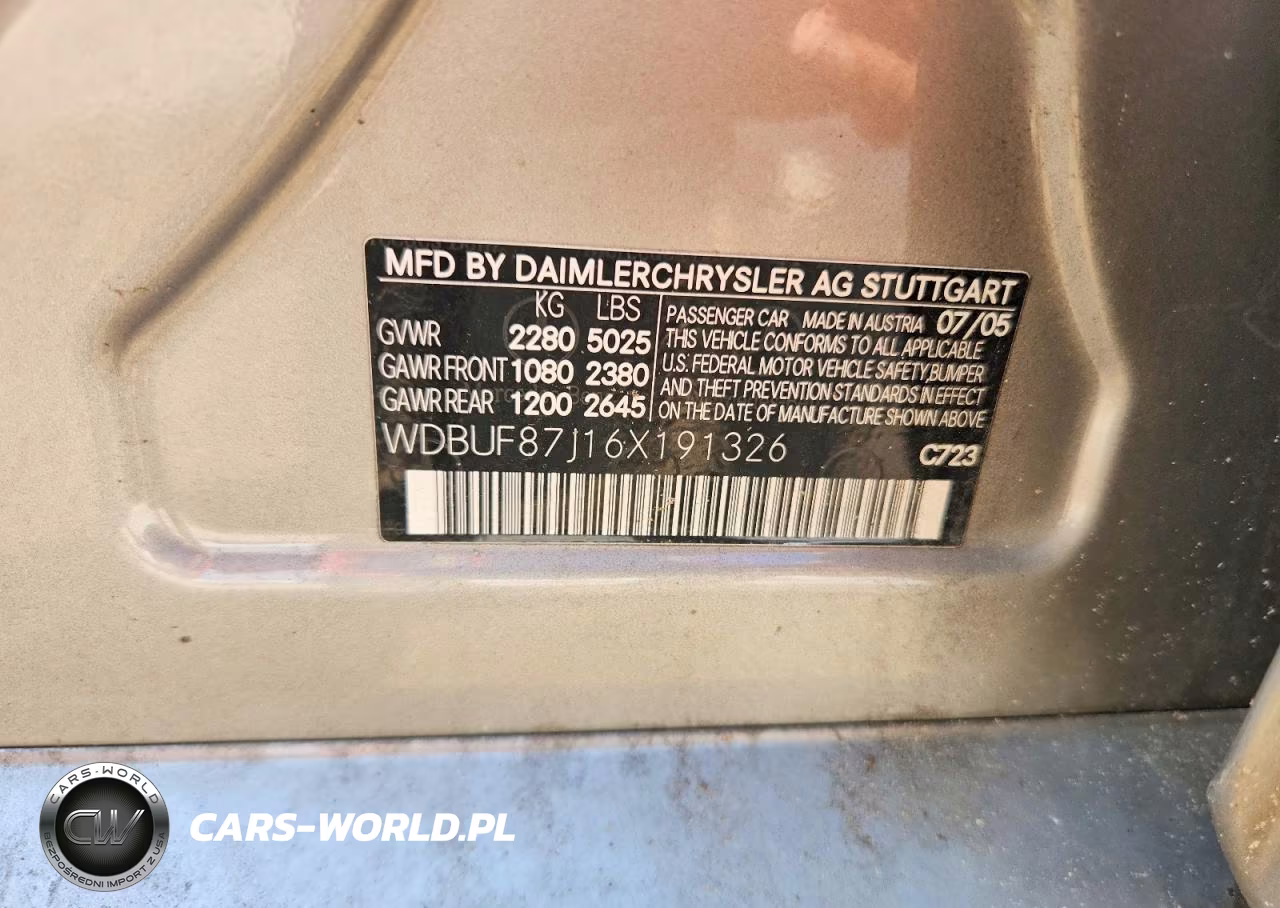 2006 Mercedes-Benz E 350 4Matic VIN:WDBUF87J16X191326 - 12