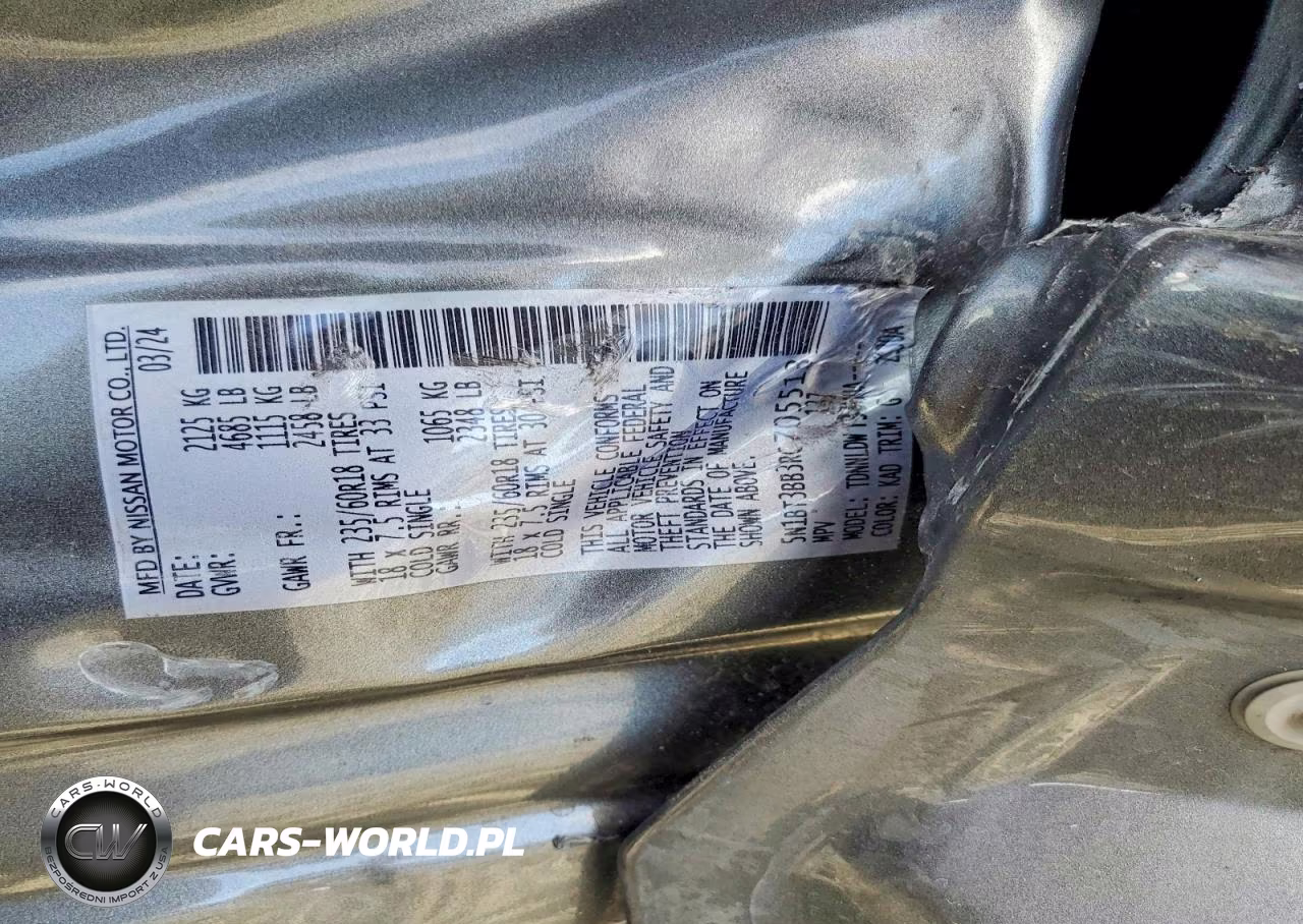 2024 Nissan Rogue Sv VIN:5N1BT3BB3RC705513 - 13
