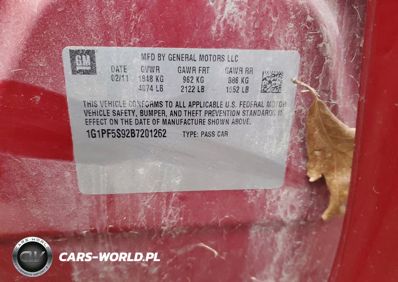 2011 Chevrolet Cruze Lt VIN:1G1PF5S92B7201262 - 12