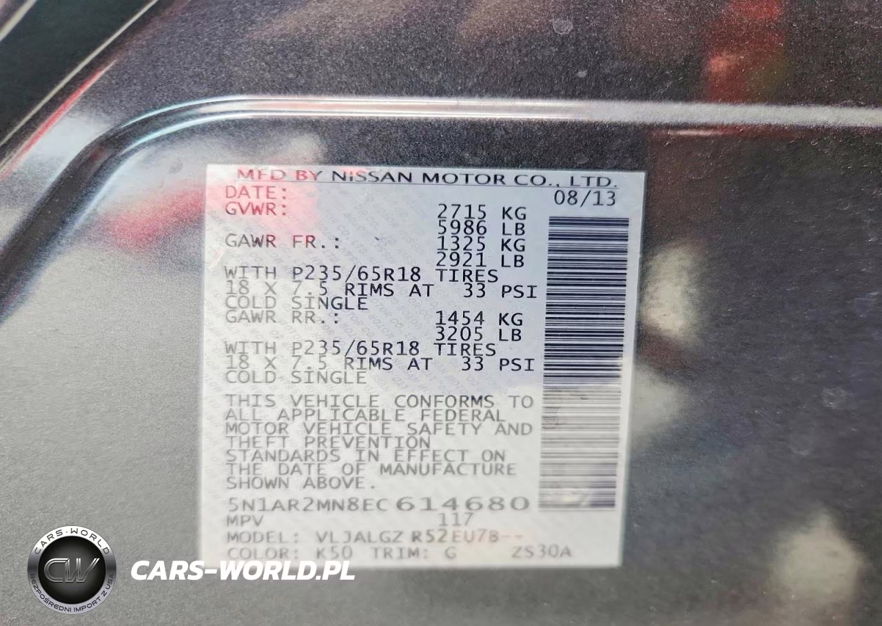 2014 Nissan Pathfinder S VIN:5N1AR2MN8EC614680 - 13
