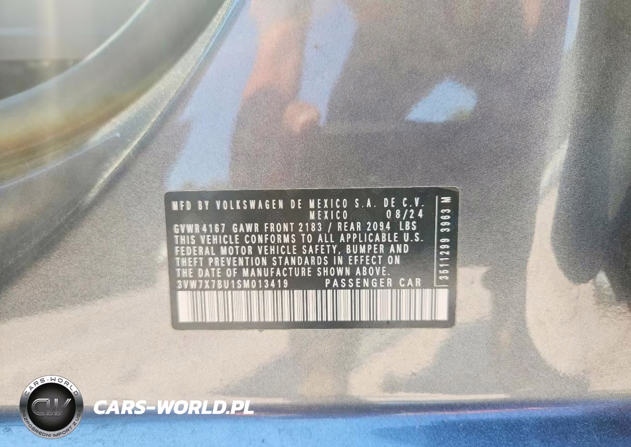 2025 Volkswagen Jetta Se VIN:3VW7X7BU1SM013419 - 12
