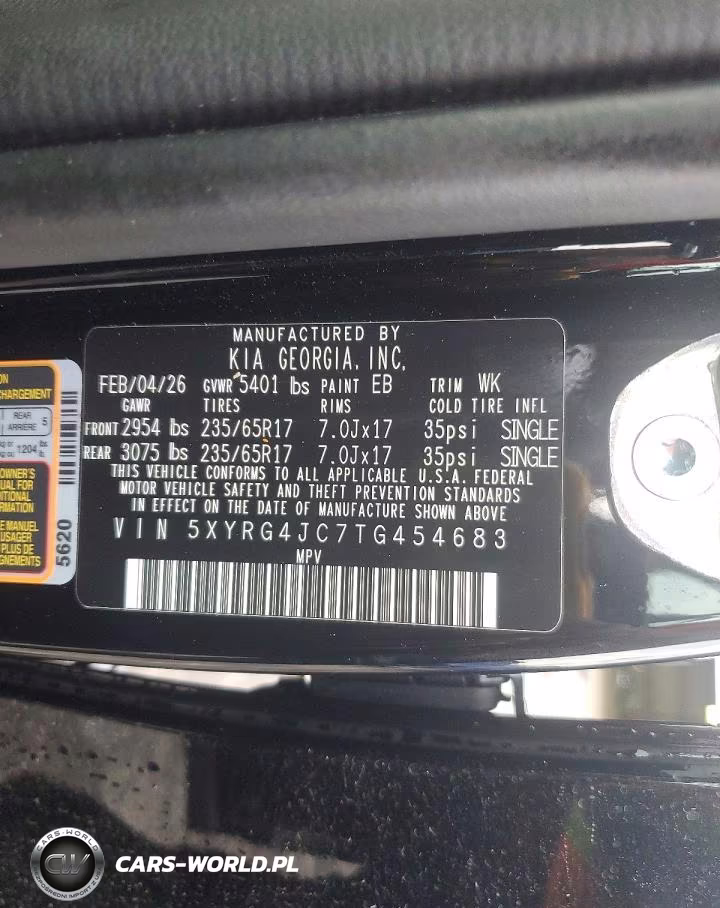 2026 Kia Sorento Lx VIN:5XYRG4JC7TG454683 - 13
