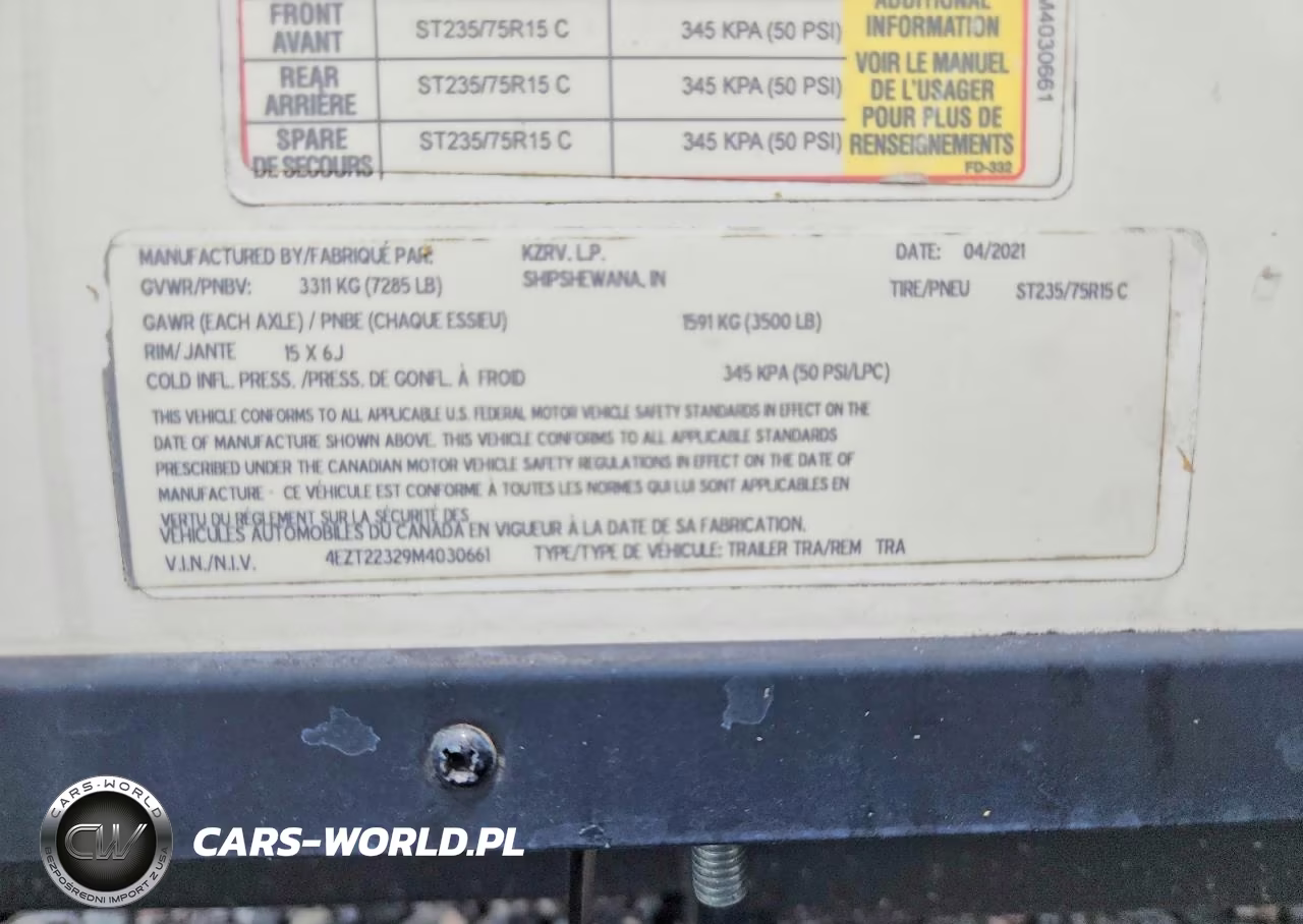 2021 Venture Recreational Vehicle (Rv) VIN:4EZT22329M4030661 - 10