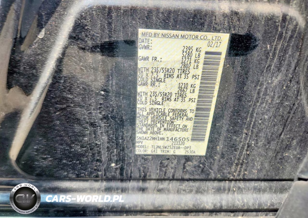 2017 Nissan Murano Platinum VIN:5N1AZ2MH1HN146505 - 13