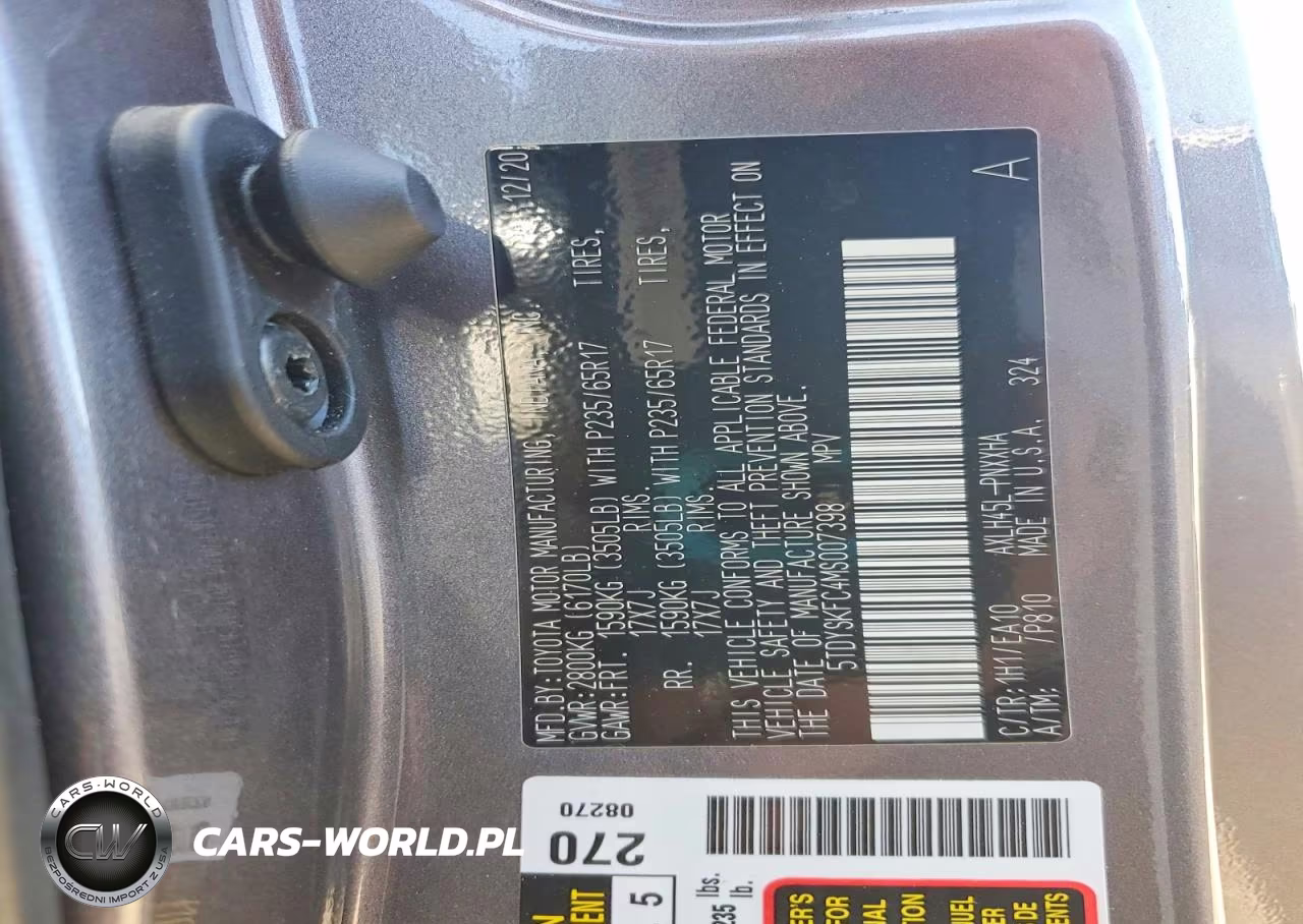 2021 Toyota Sienna Xle VIN:5TDYSKFC4MS007398 - 14