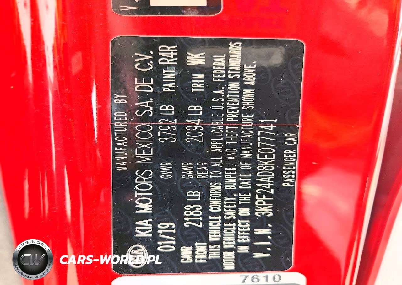 2019 Kia Forte Lxs VIN:3KPF24AD8KE077741 - 13